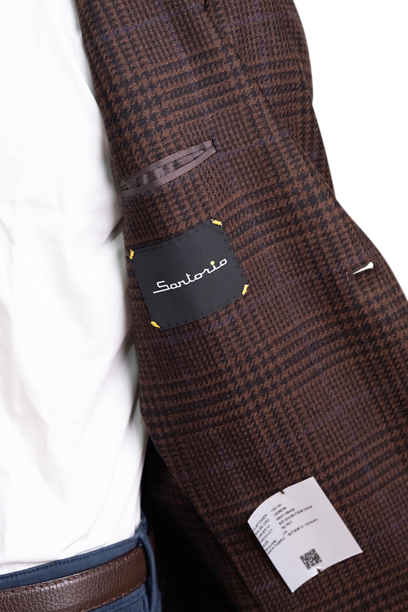Sartorio Prince of Wales Virgin Wool Sport Jacket