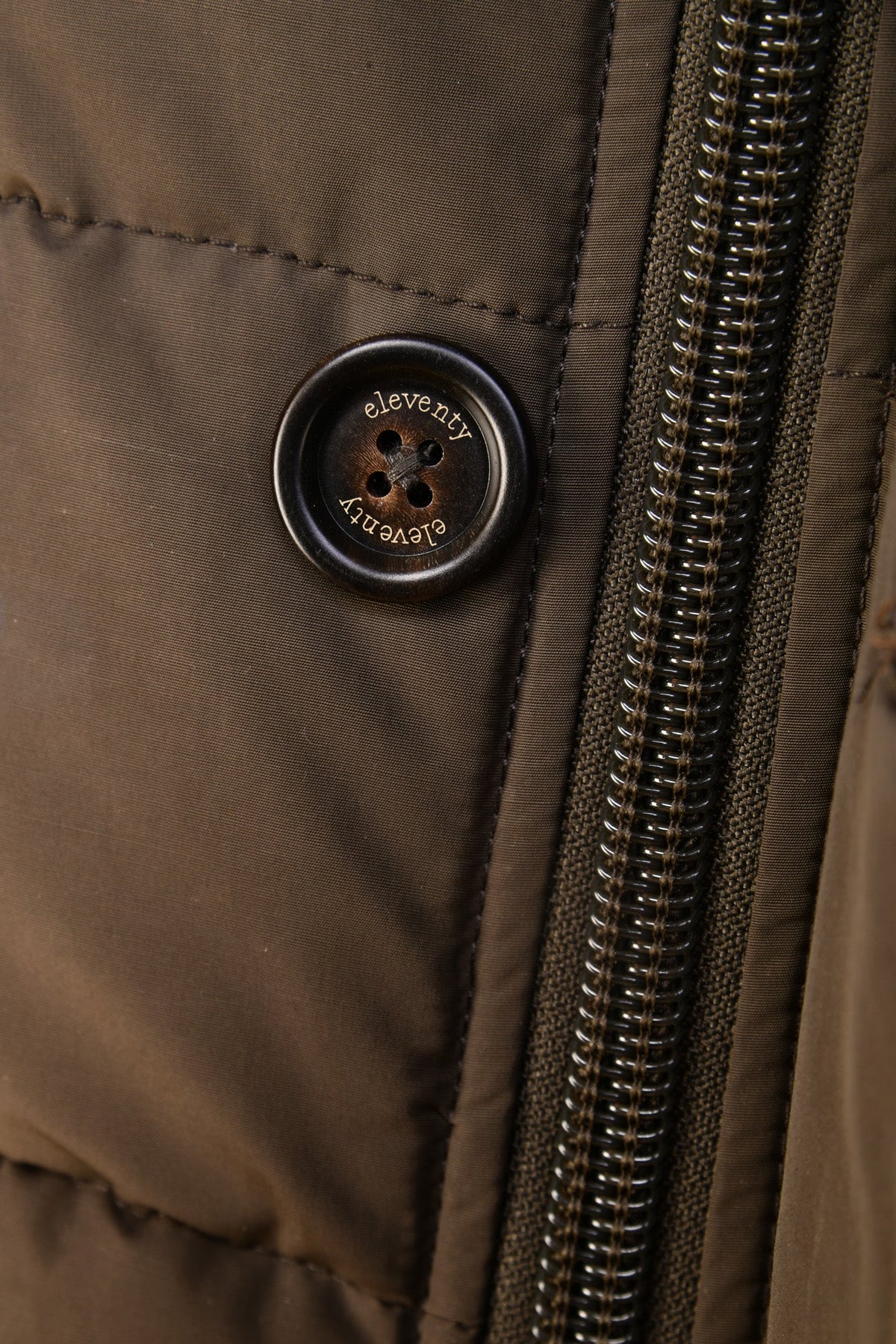 Eleventy Cotton-Wool Coat w/ Removable Coyote Fur Trim Hood