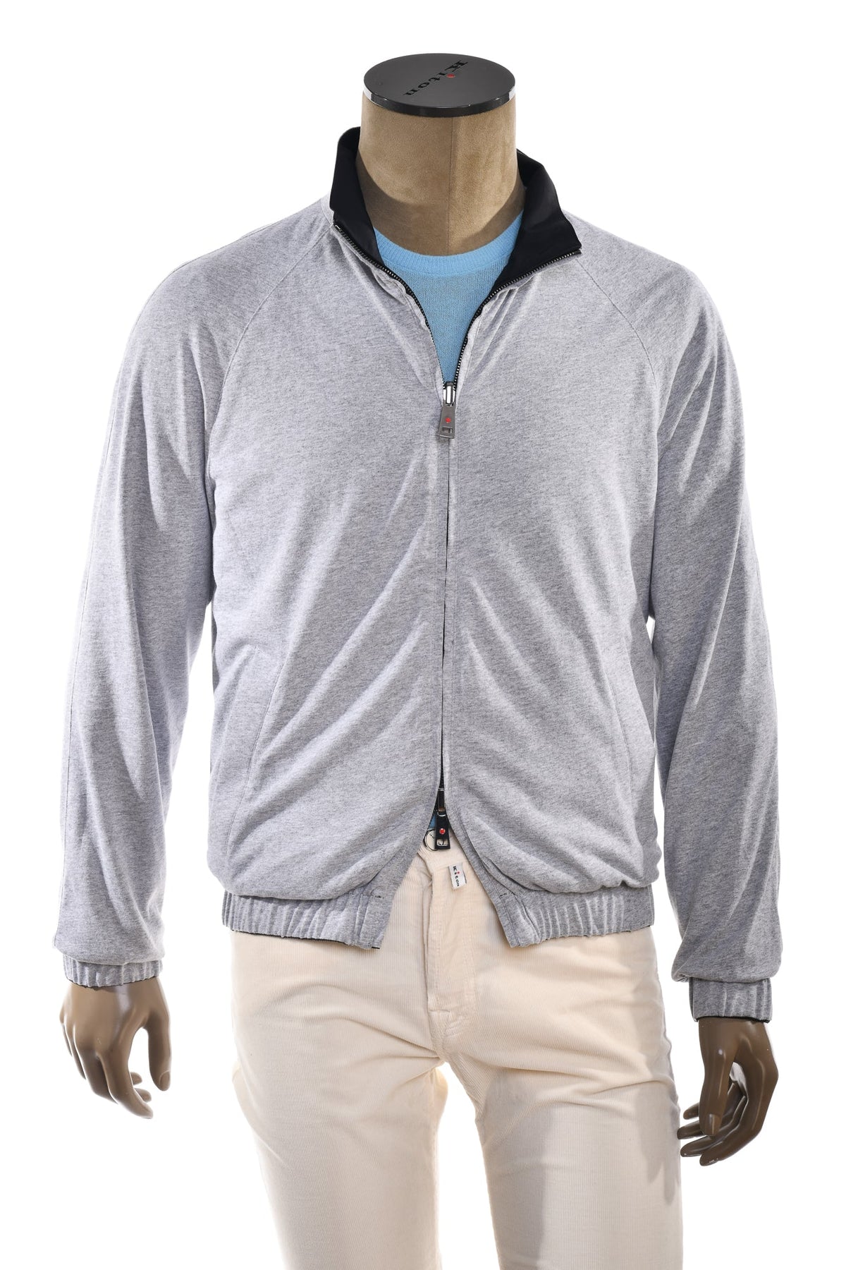 Kired Sam Nylon Zip-Up Reversible Jacket — Black/ Light Grey