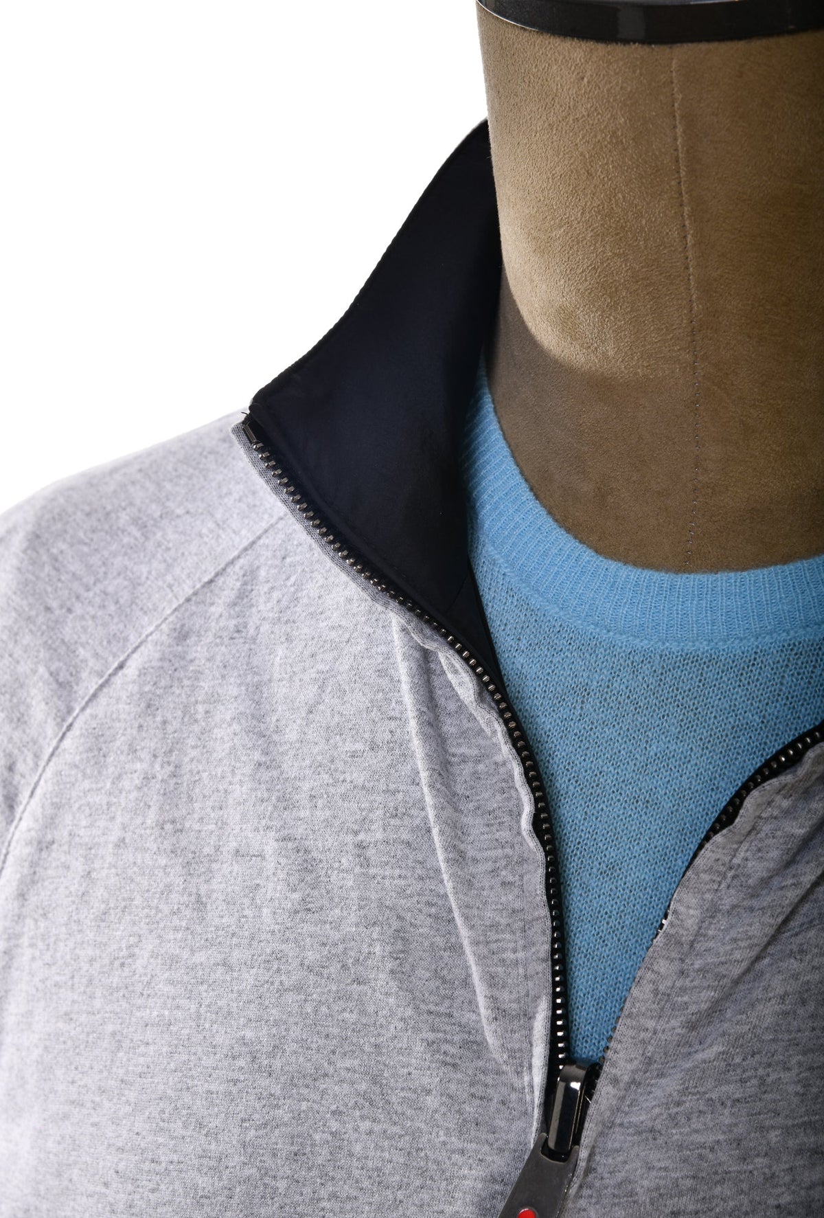 Kired Sam Nylon Zip-Up Reversible Jacket — Black/ Light Grey