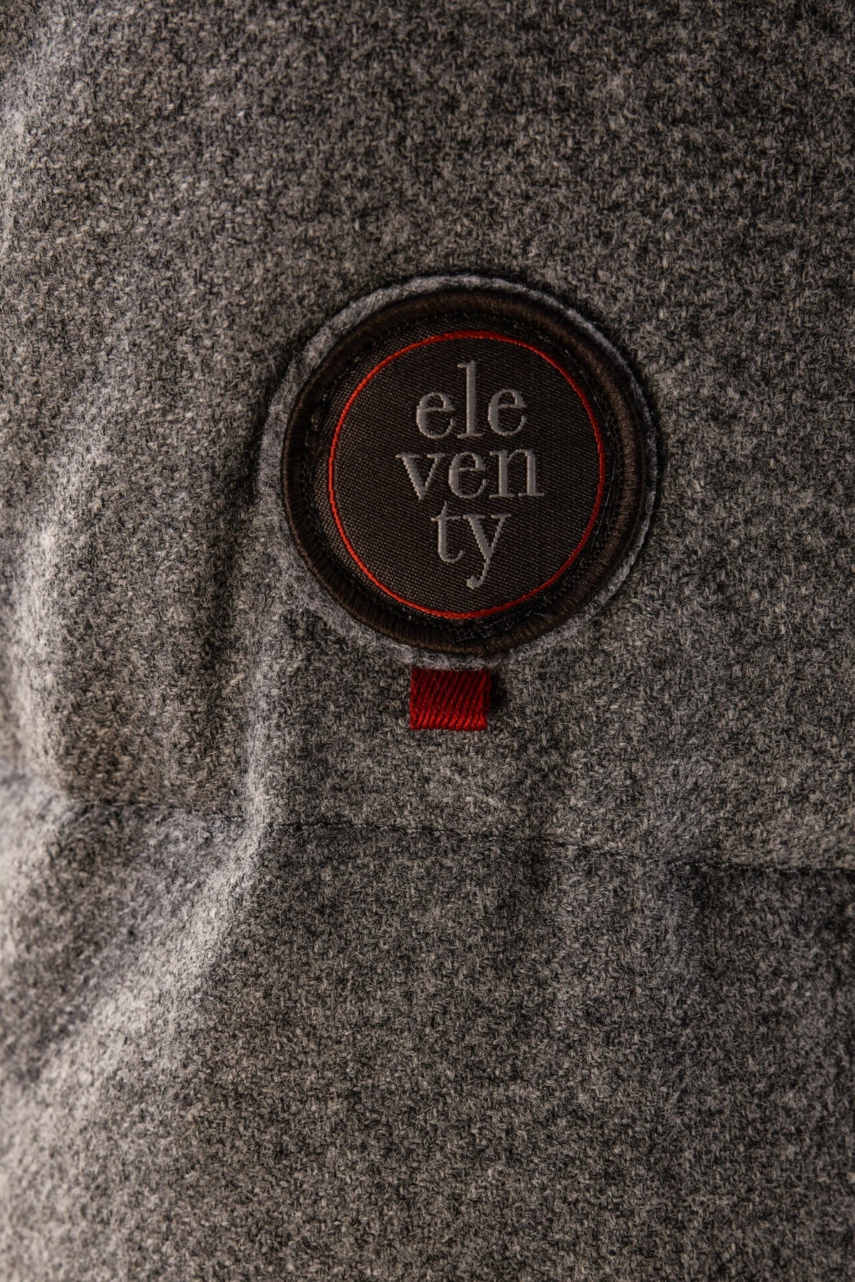 Eleventy Cotton-Wool Coat w/ Removable Coyote Fur Trim Hood