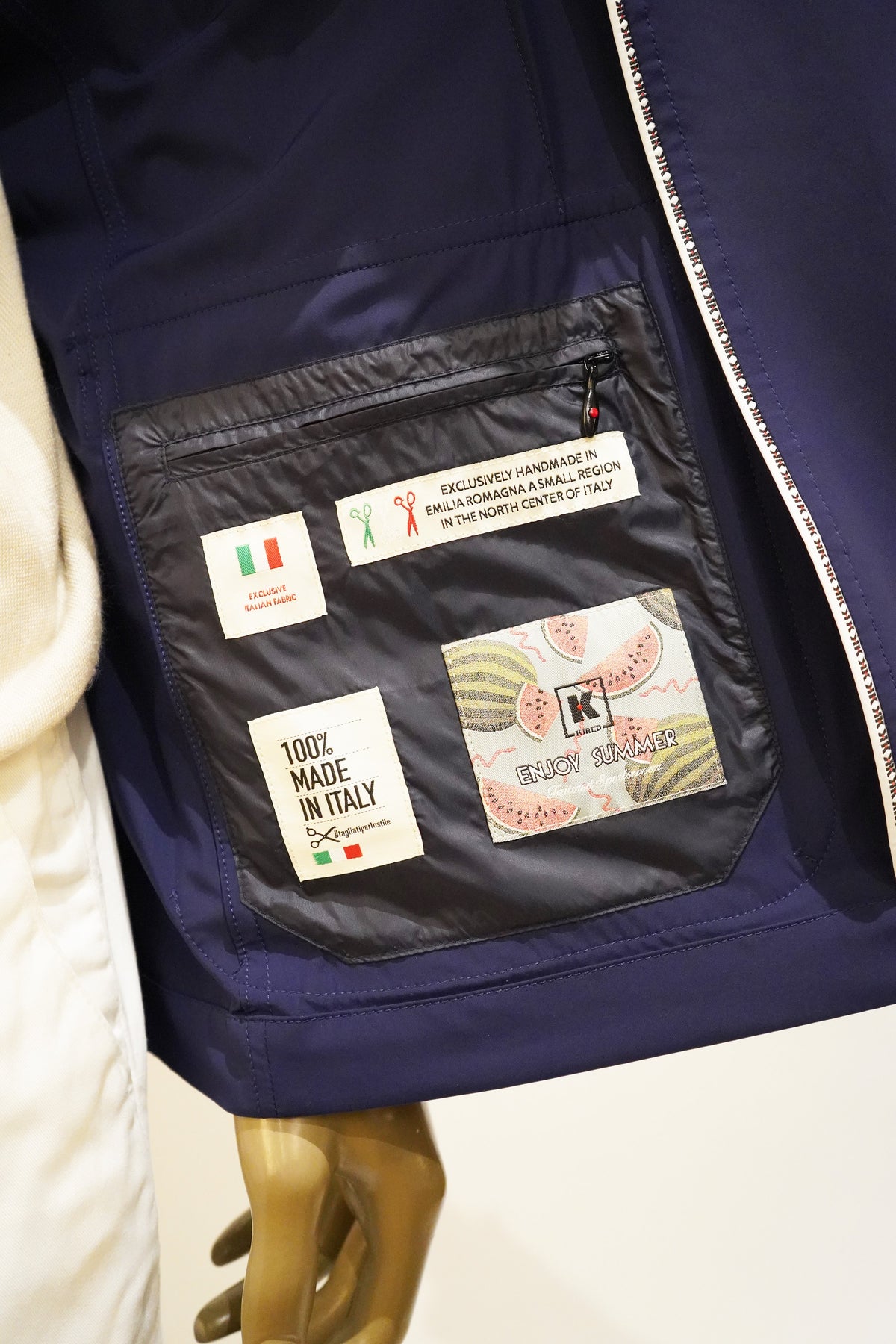Kired Piggi Nylon-Elastane Jacket — Blue