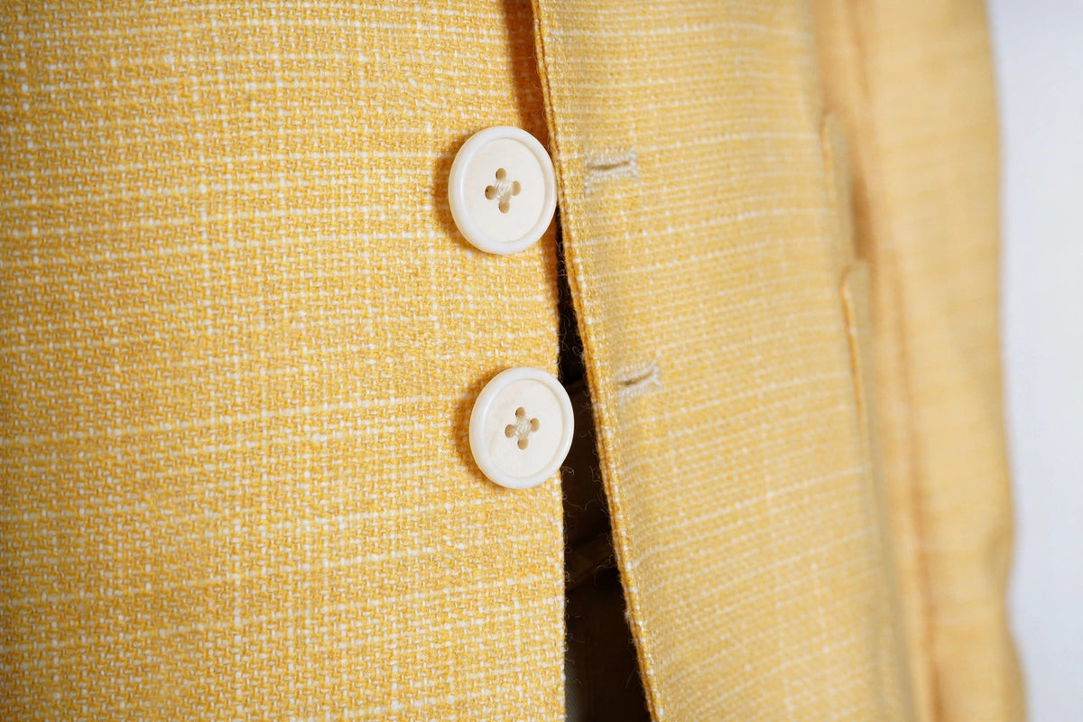 Sartorio Woven Cashmere Sport Jacket — Yellow