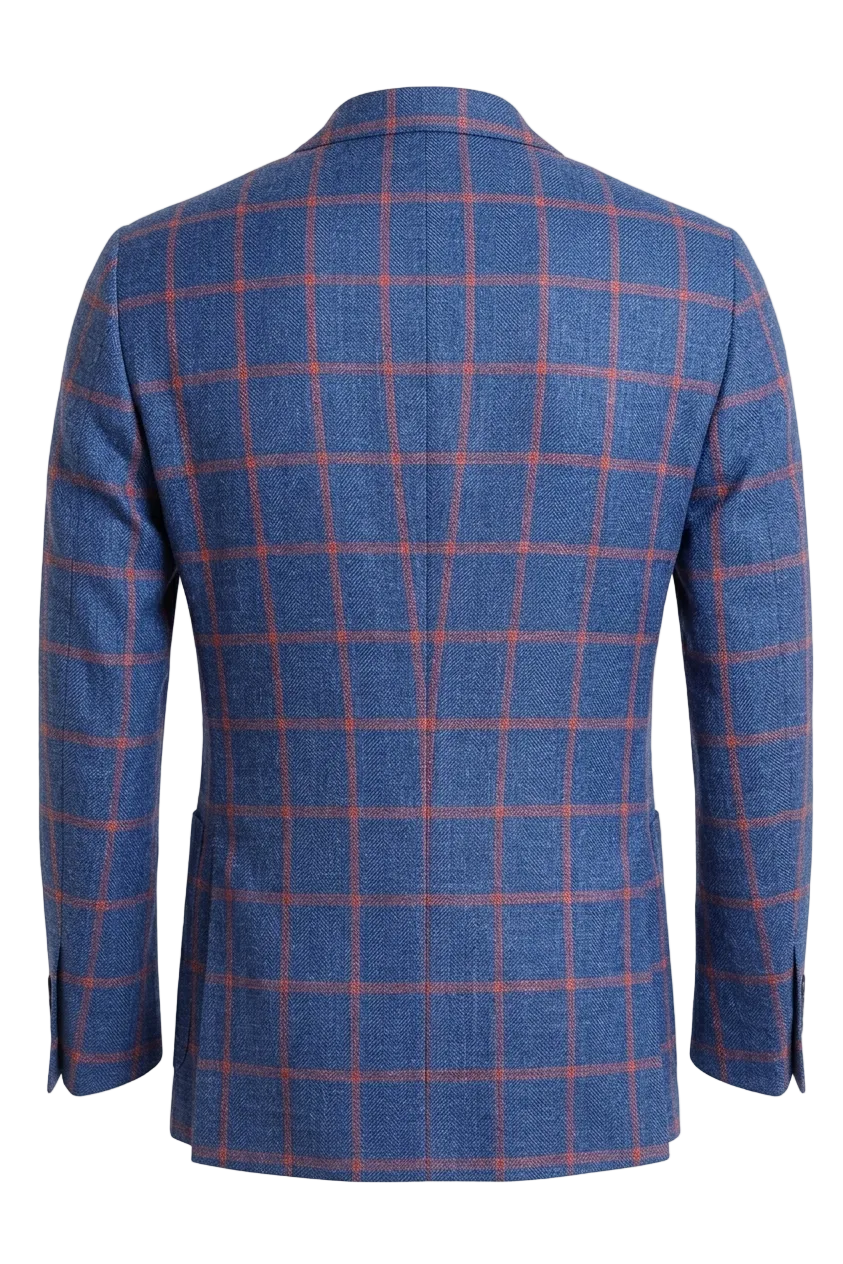 Sartorio Windowpane Virgin Wool Sport Jacket