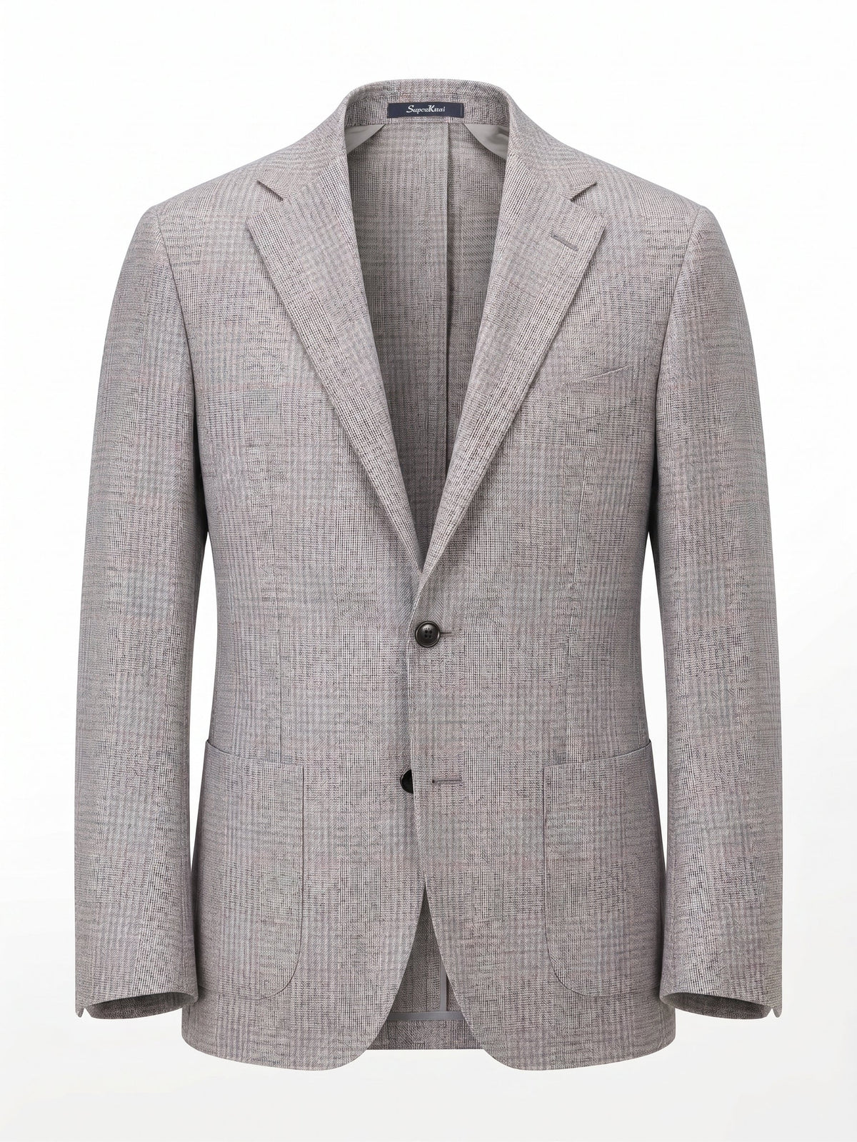Sartorio Prince of Wales Virgin Wool Sport Jacket — Light Grey