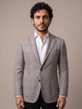 Sartorio Prince of Wales Virgin Wool Sport Jacket — Light Grey