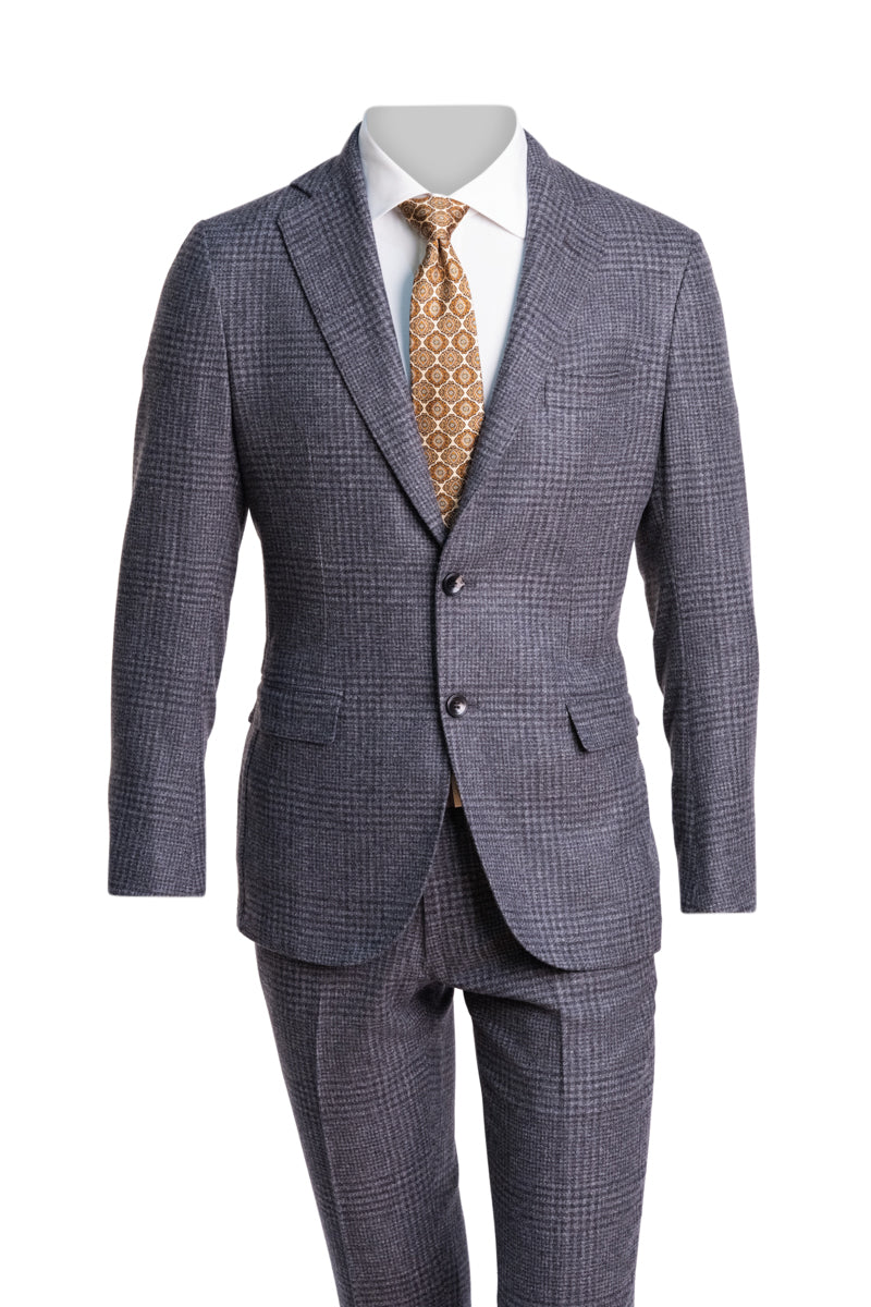 Sartorio Prince of Wales Wool-Cashmere Suit