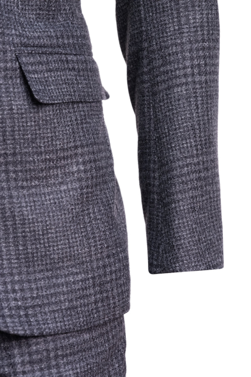 Sartorio Prince of Wales Wool-Cashmere Suit