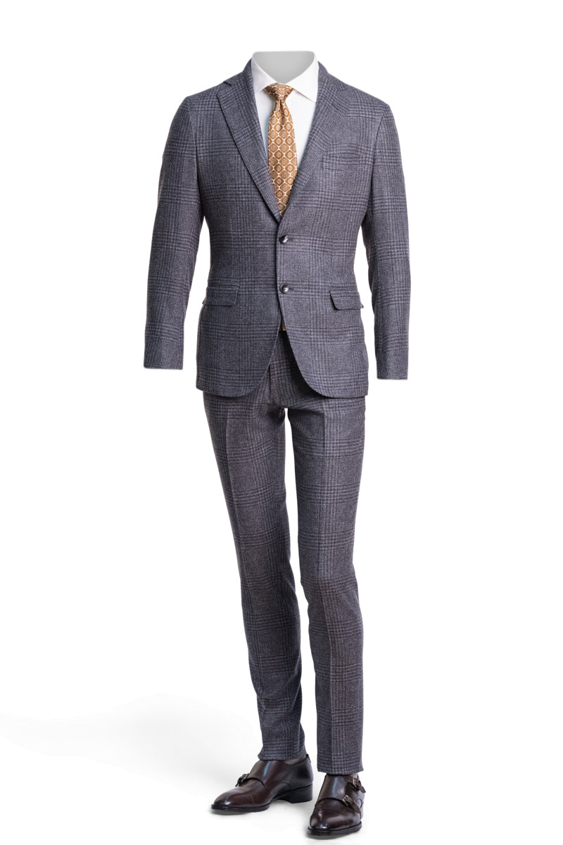 Sartorio Prince of Wales Wool-Cashmere Suit