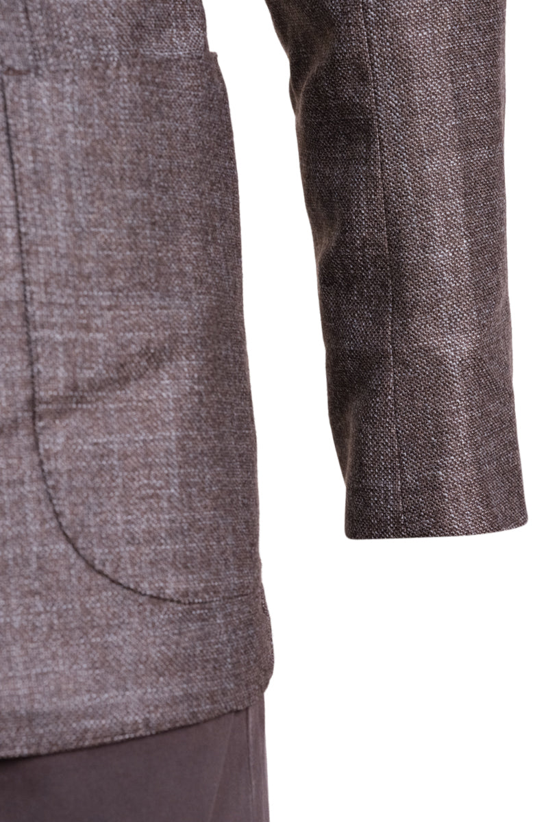 Sartorio Marled Wool-Silk-Cashmere Sport Jacket