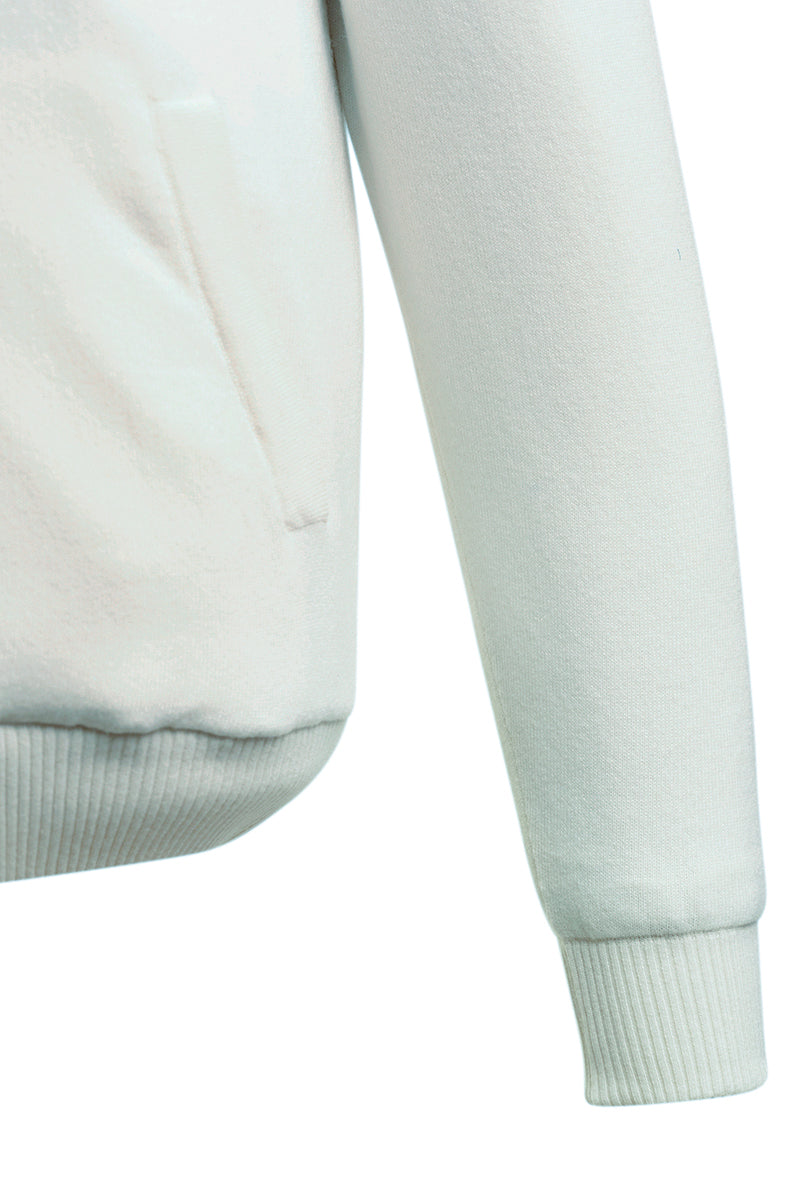Sartorio Cashmere-Beaver Lined Bomber — Ivory