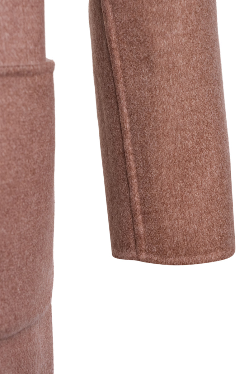 Kired by Kiton PARANA1 Cashmere Reversible Overcoat — Light Brown/ Beige