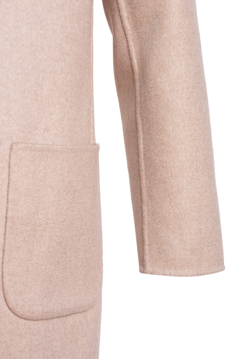 Kired by Kiton PARANA1 Cashmere Reversible Overcoat — Light Brown/ Beige