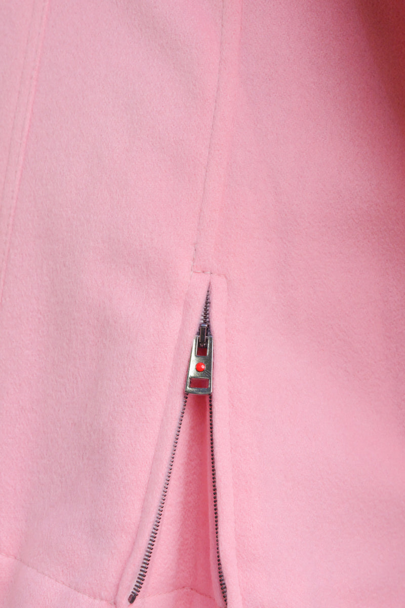 Kired by Kiton KONE Cashmere-Mink Fur Overcoat — Pink