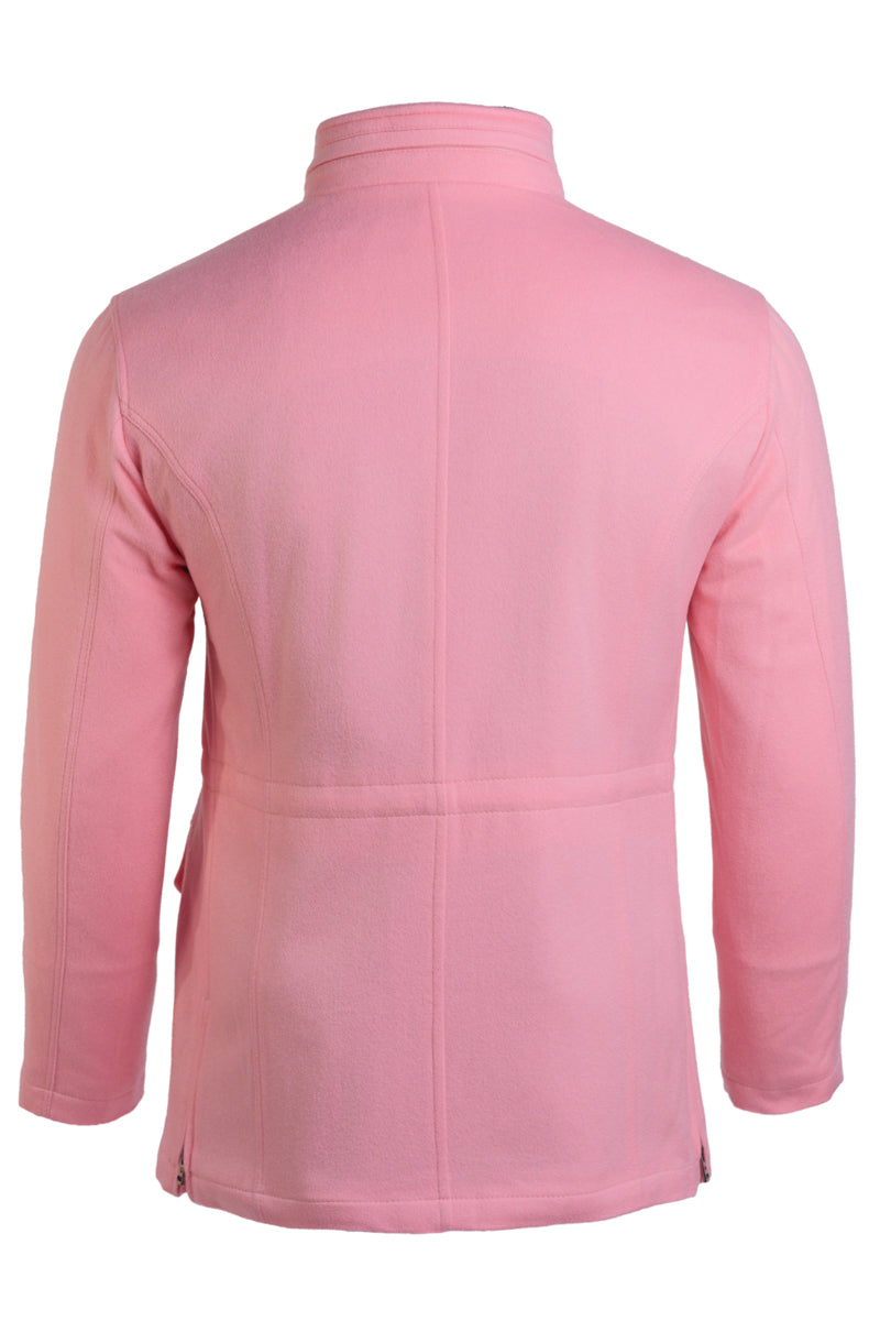 Kired by Kiton KONE Cashmere-Mink Fur Overcoat — Pink