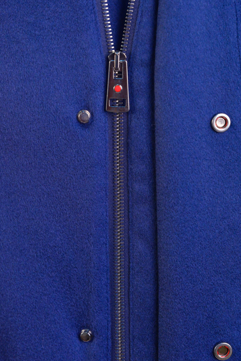 Kired by Kiton MUTP Cashmere Goose Down Overcoat w/ Fur Trim Collar