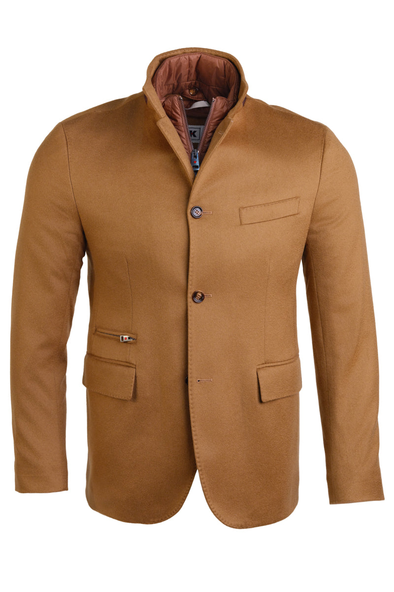 Kired by Kiton TIPAS Cashmere Overcoat w/ Goose Down Vest