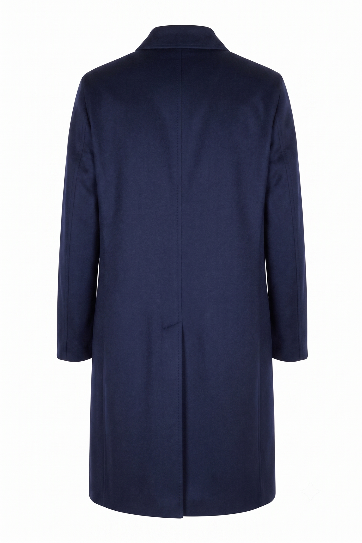 Kired ASTI Lambskin-Cashmere Reversible Overcoat — Dark Brown/ Dark Blue