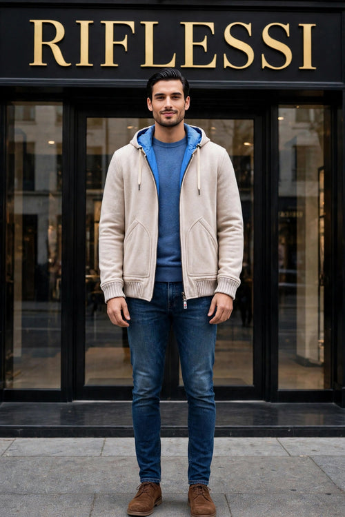 Kired by Kiton Barwa Cashmere Reversible Jacket