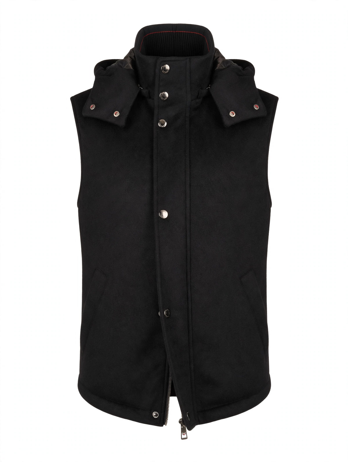 Kired by Kiton BEAR Cashmere-Nylon-Goose Down-Wool Vest