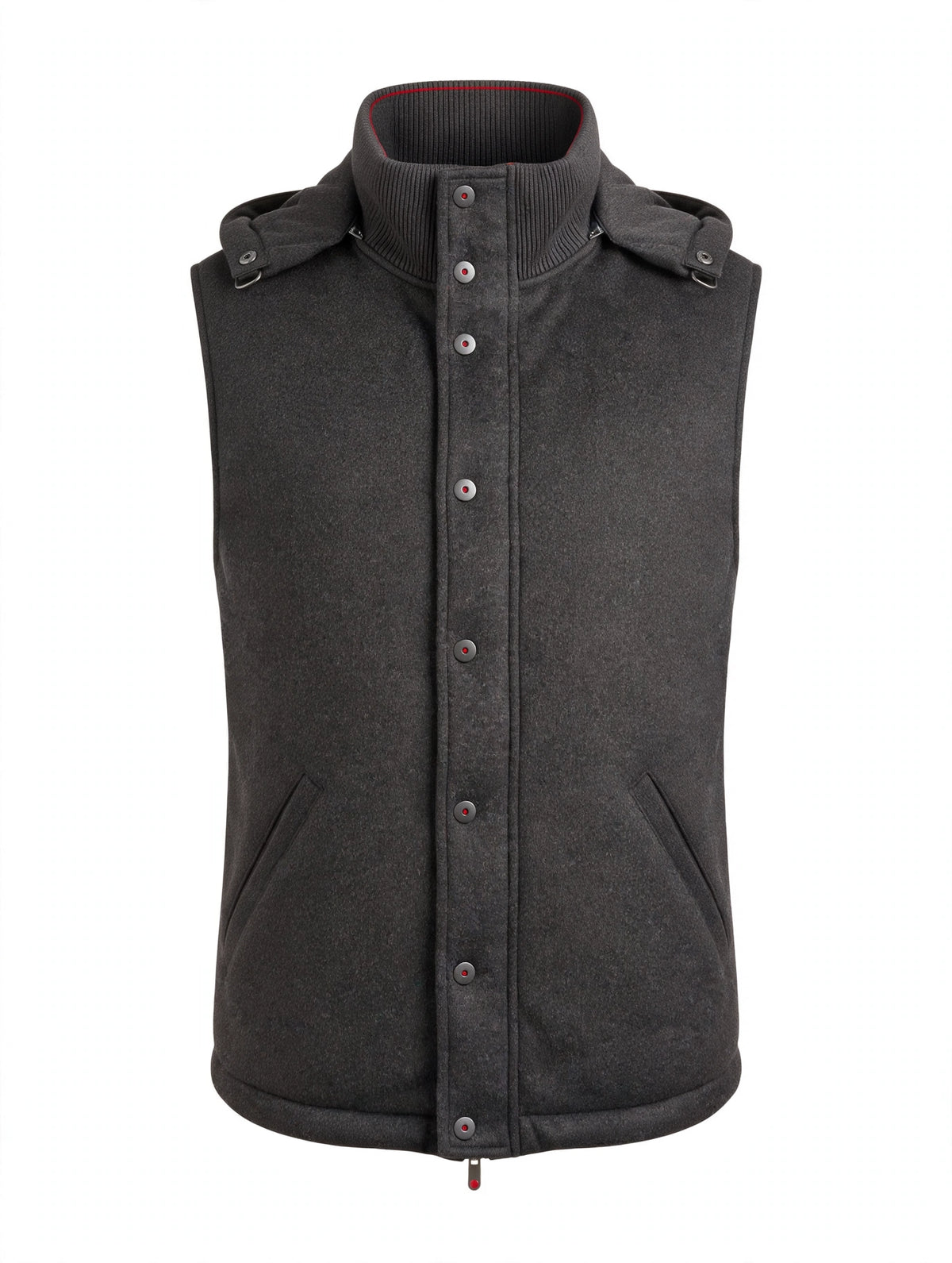 Kired by Kiton BEAR Cashmere-Nylon-Goose Down-Wool Vest