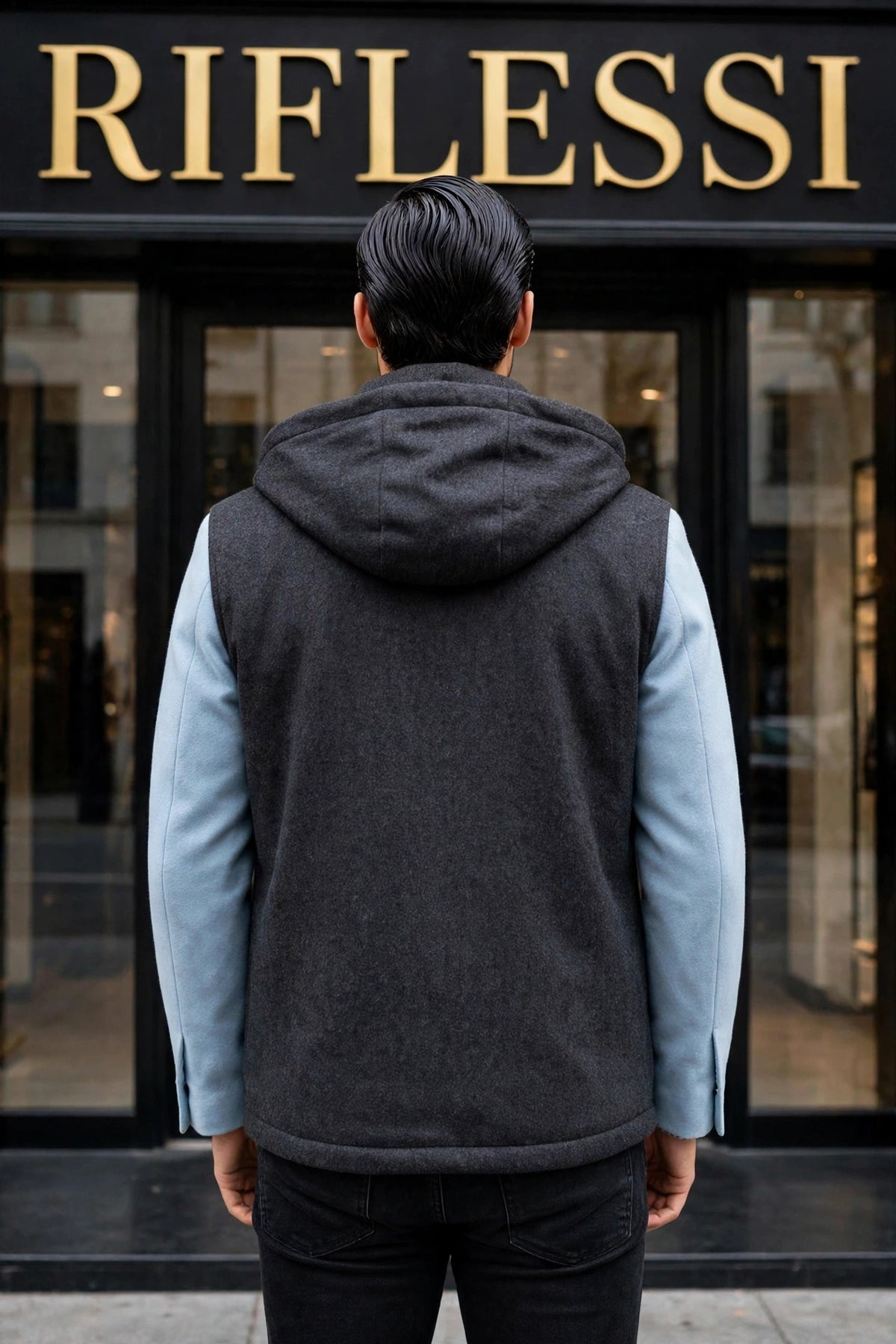 Kired by Kiton BEAR Cashmere-Nylon-Goose Down-Wool Vest