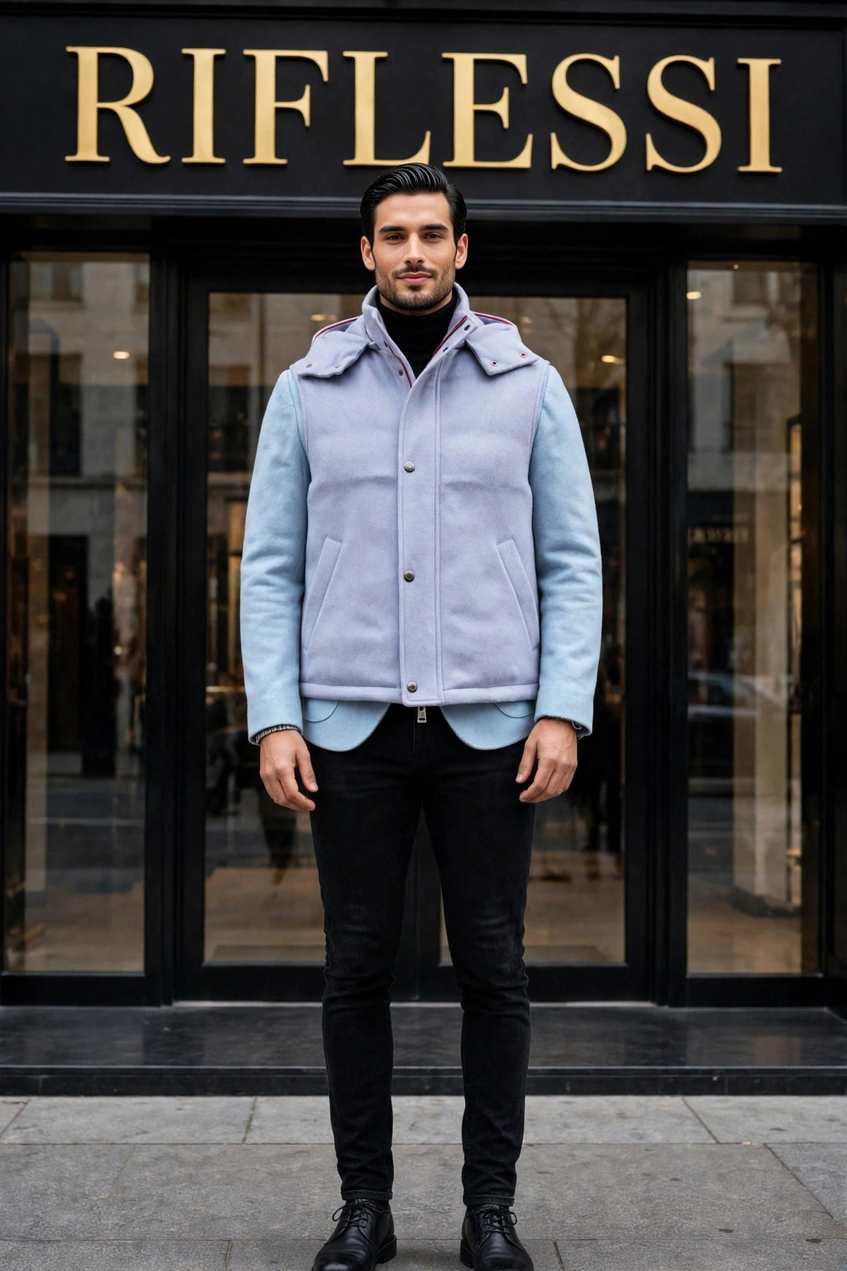 Kired by Kiton BEAR Cashmere-Nylon-Goose Down-Wool Vest