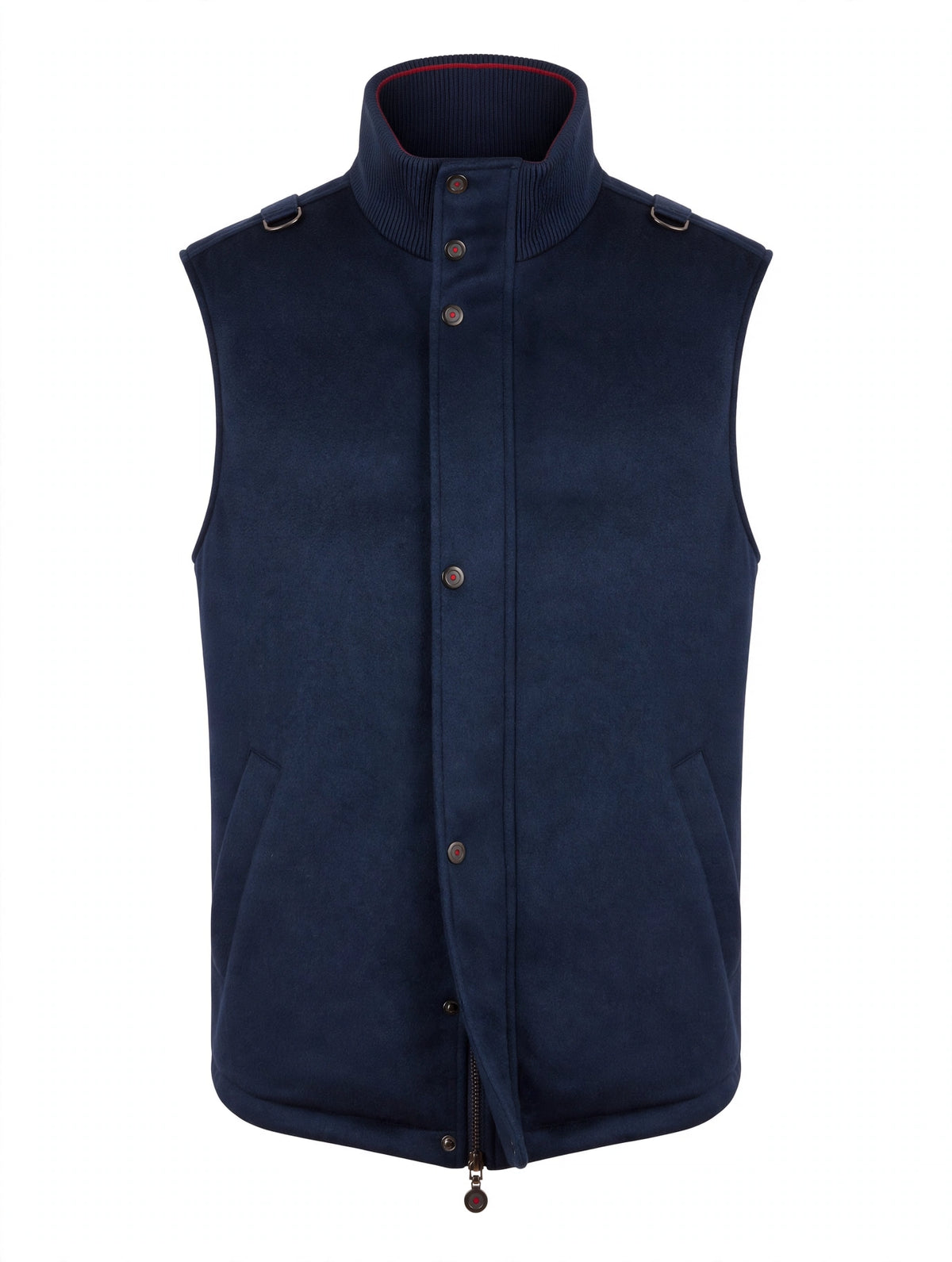 Kired by Kiton BEAR Cashmere-Nylon-Goose Down-Wool Vest