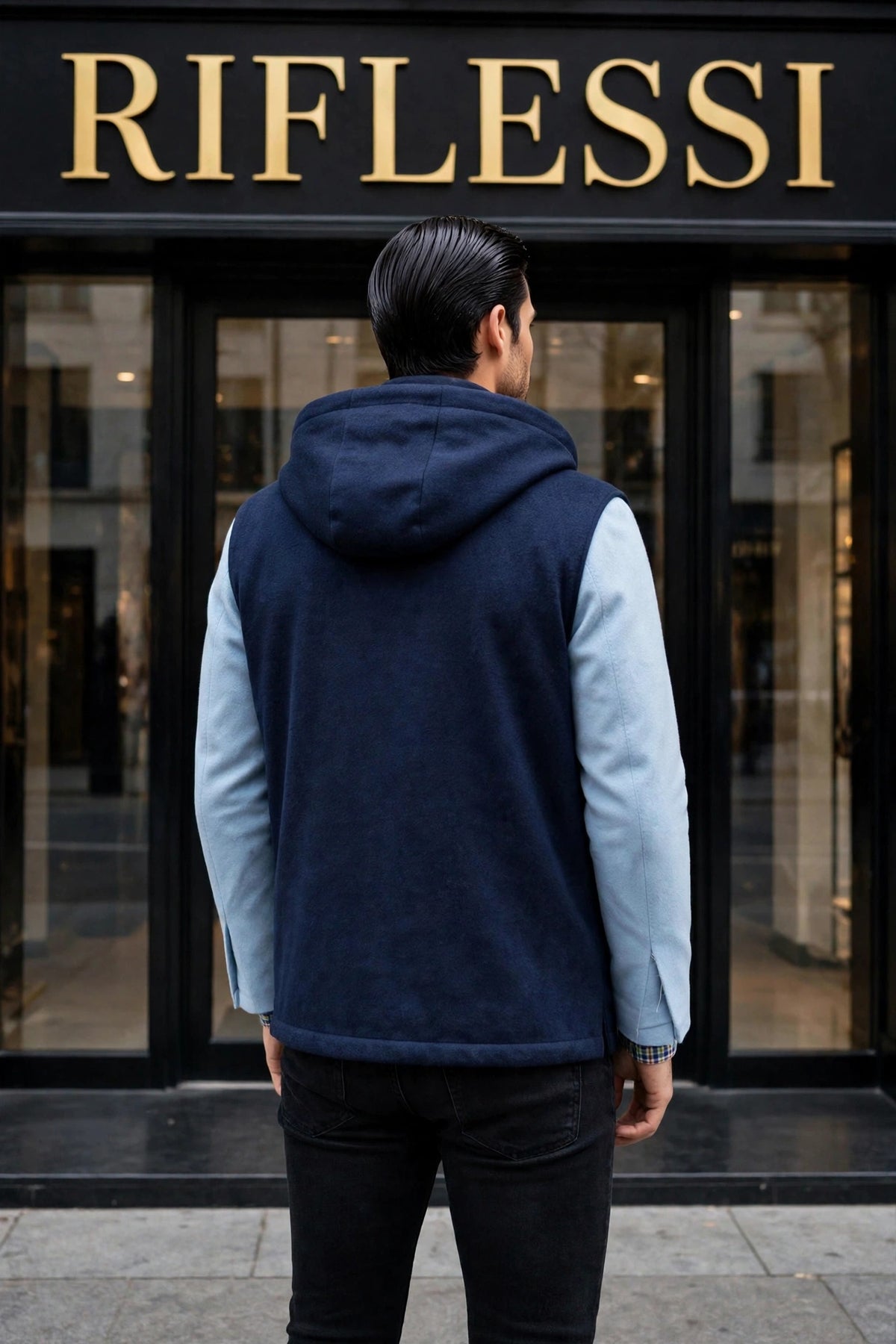 Kired by Kiton BEAR Cashmere-Nylon-Goose Down-Wool Vest