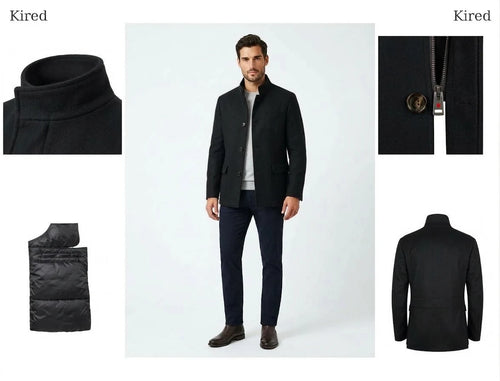 Black Kired coat details
