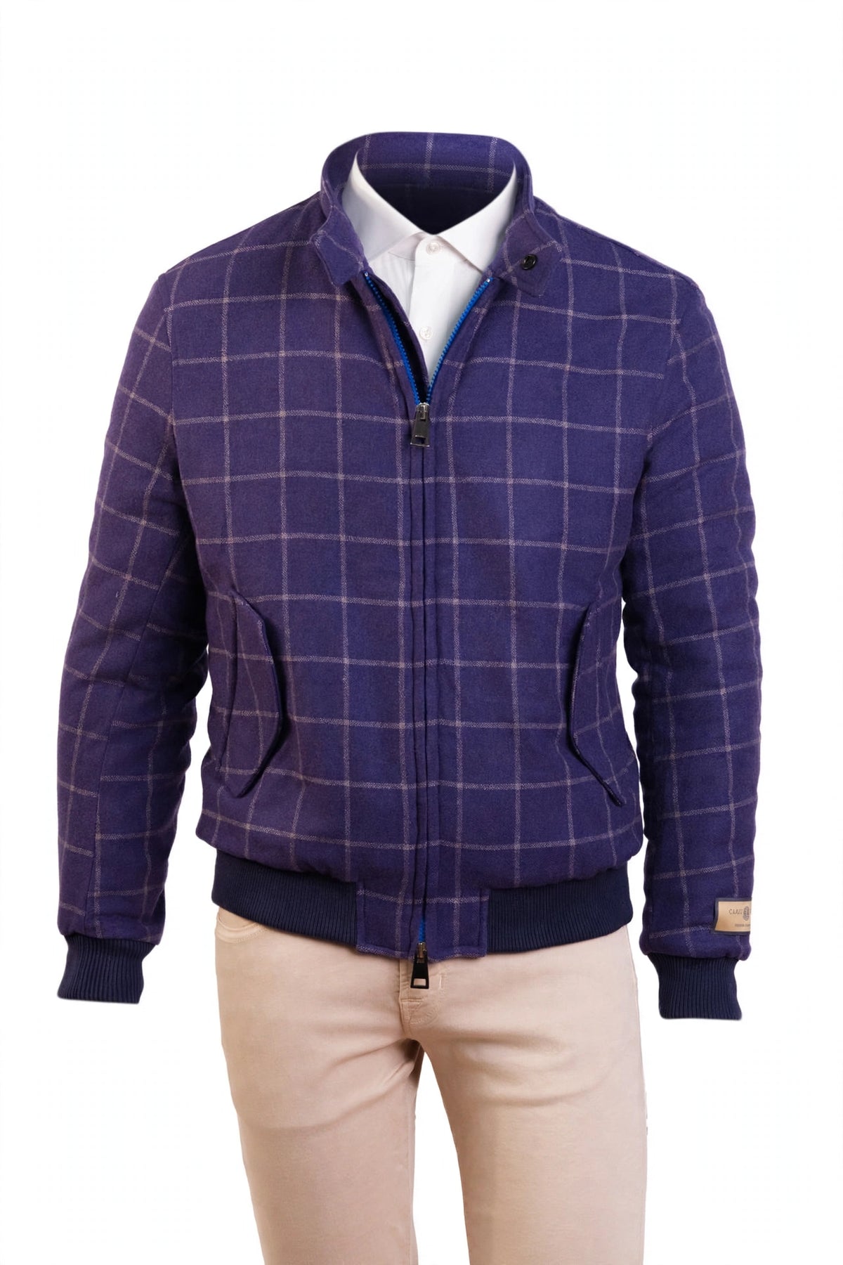 Carlo Barbera Beto Windowpane Cashmere Jacket