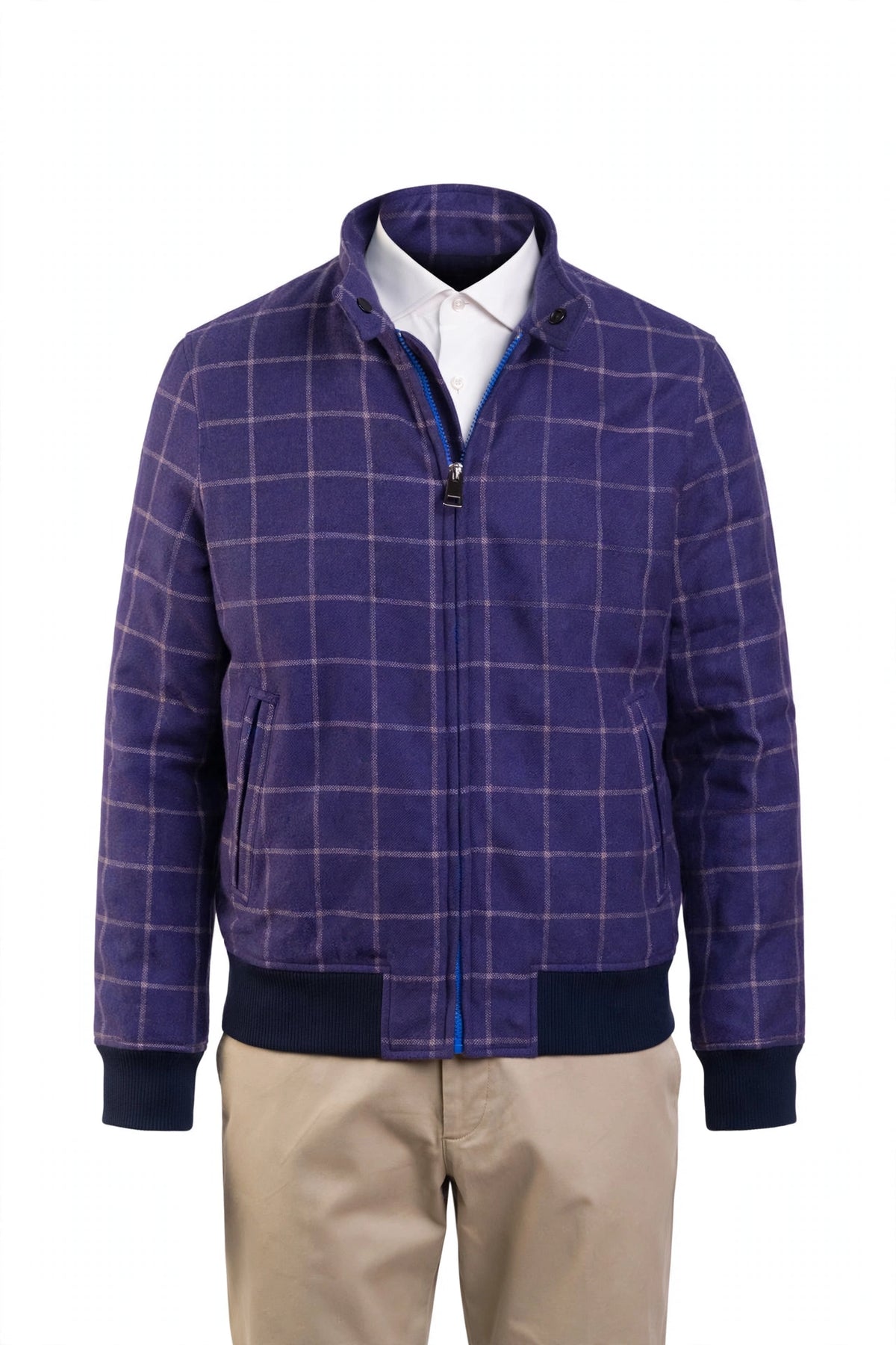 Carlo Barbera Beto Windowpane Cashmere Jacket