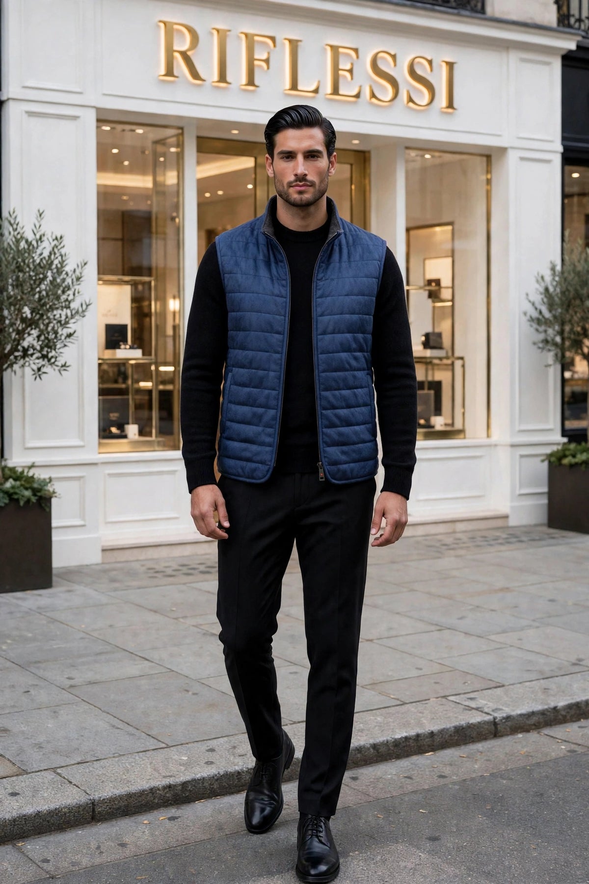 Kired by Kiton REA Cashmere Reversible Vest