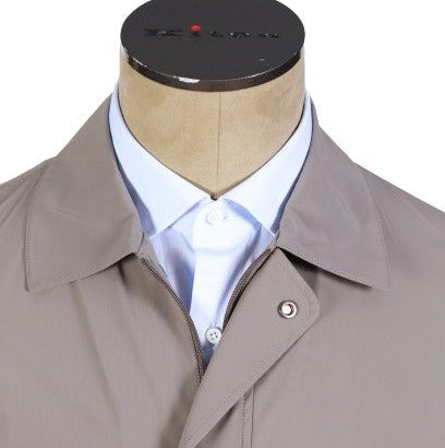 Kired by Kiton Solid Nylon Overcoat