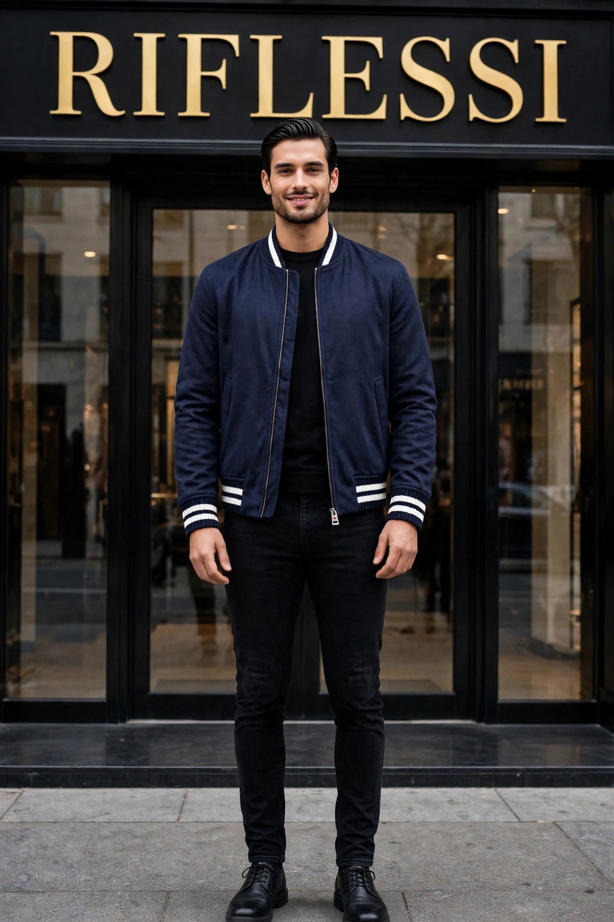 Kired Didier Cashmere Light Jacket — Dark Blue