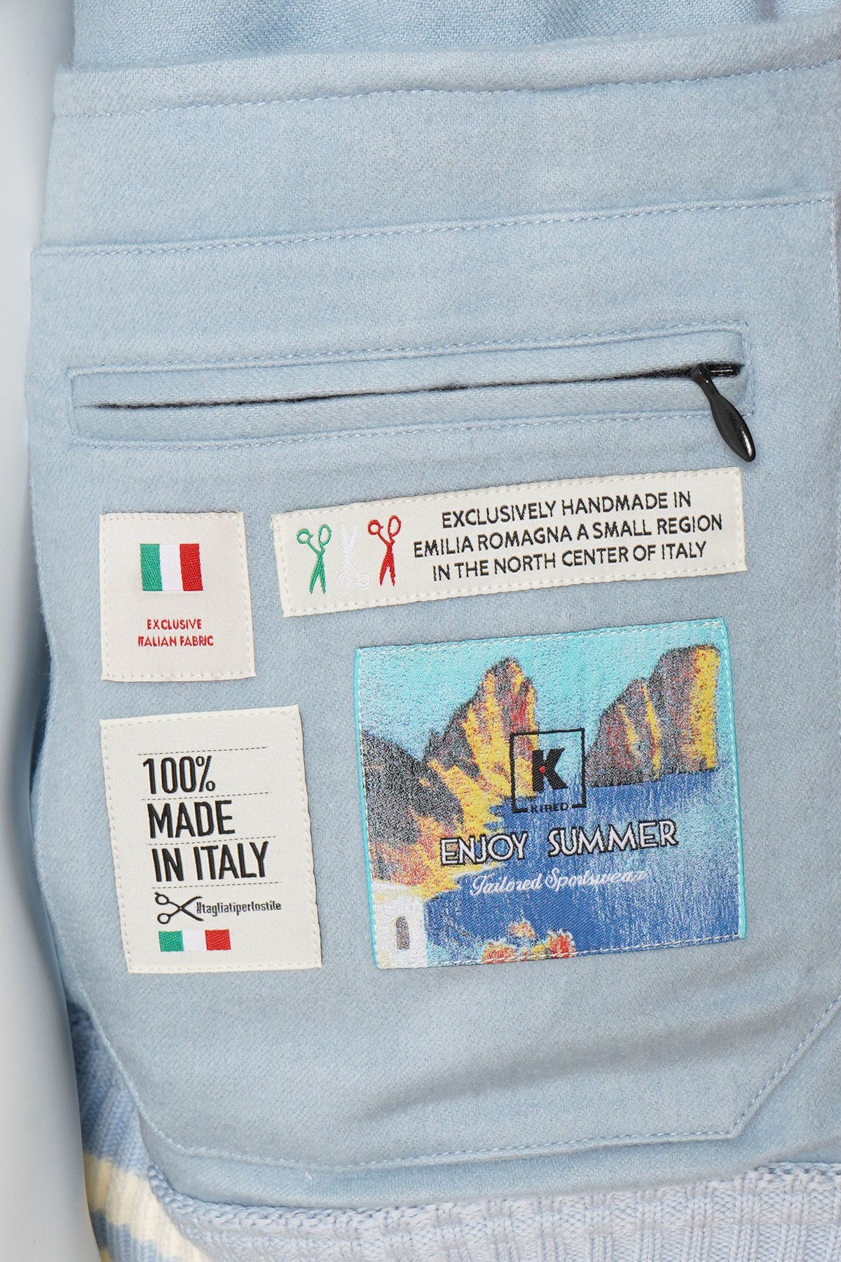 Kired Didier Cashmere Light Jacket — Light Blue