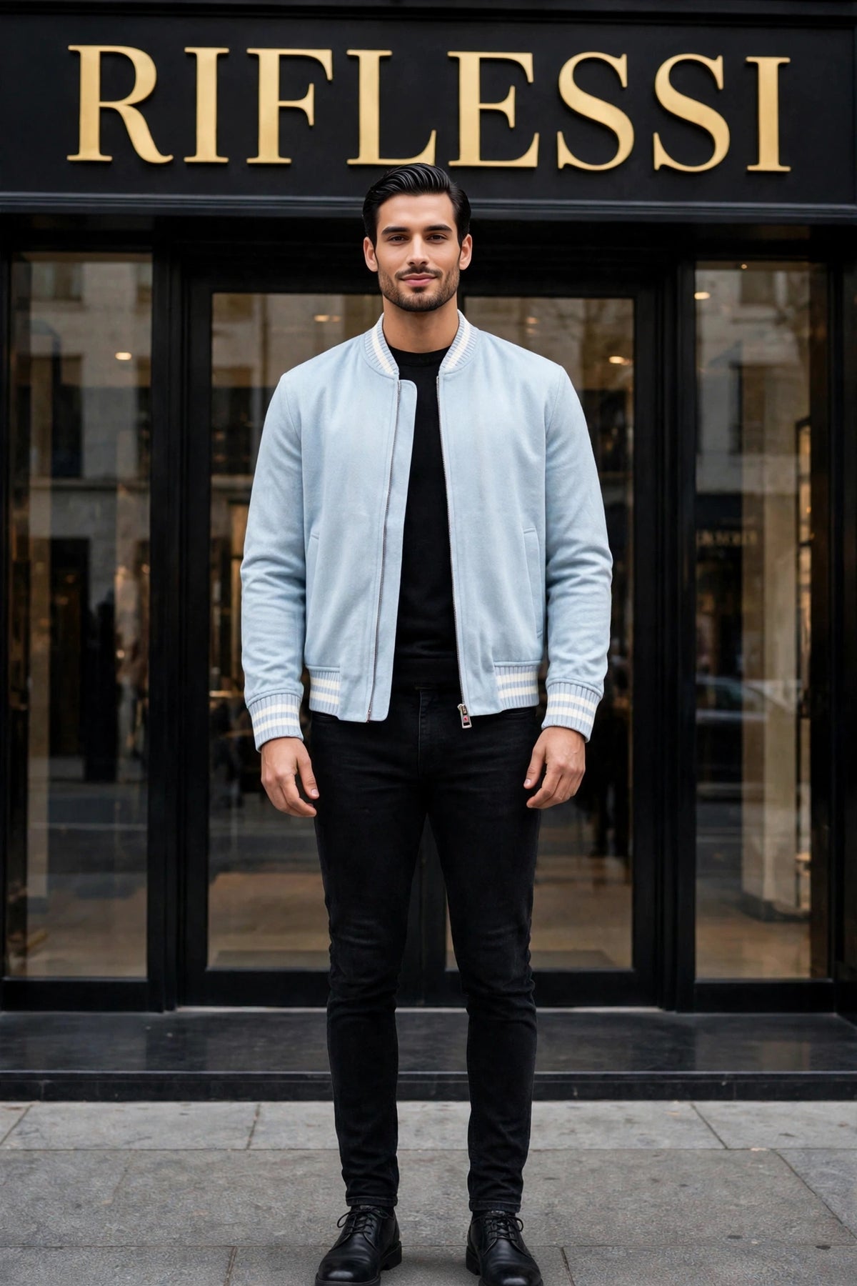 Kired Didier Cashmere Light Jacket — Light Blue