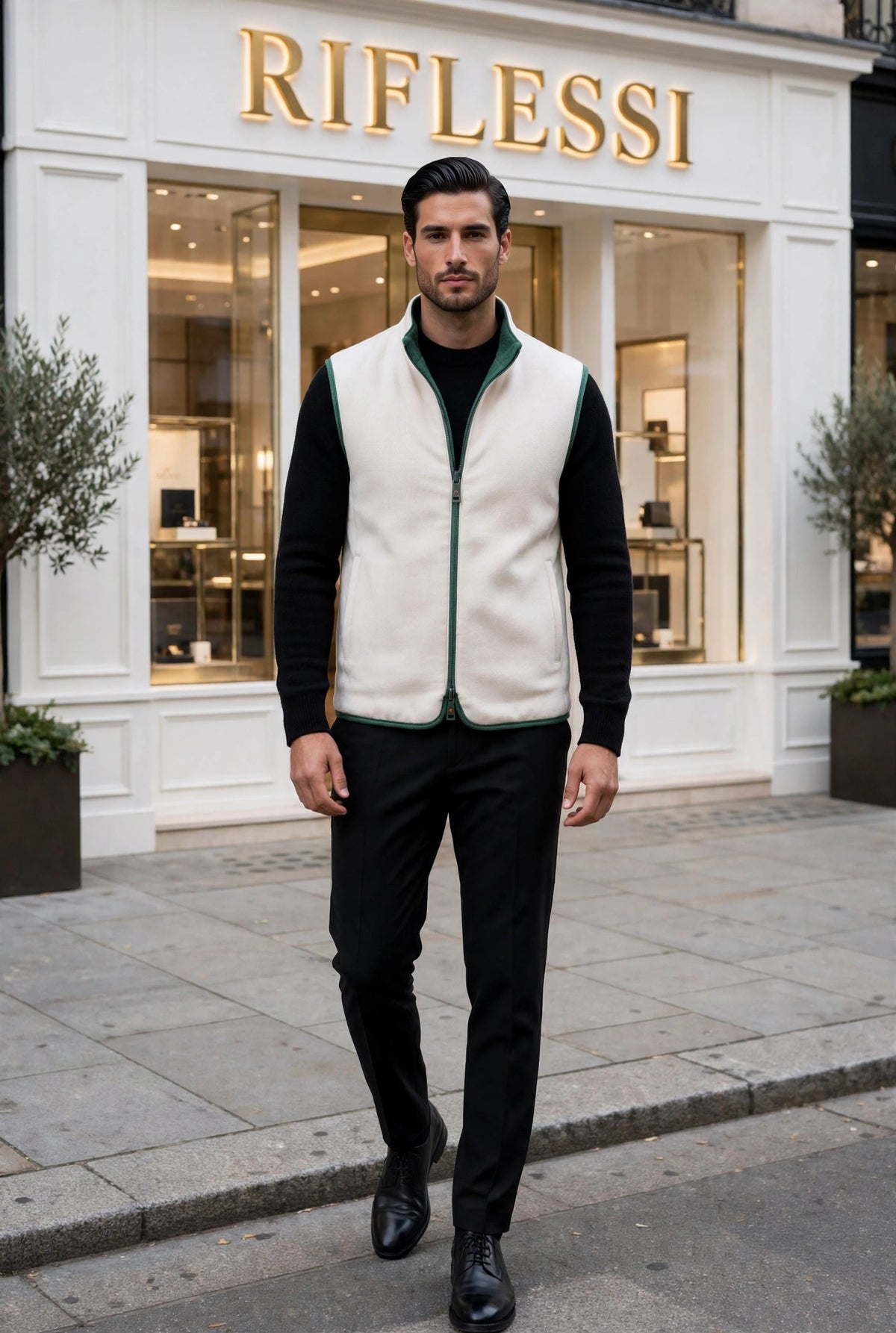 Kired by Kiton REA Cashmere Reversible Vest