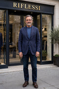Sartorio Checked Virgin Wool-Cashmere Sport Jacket - model front