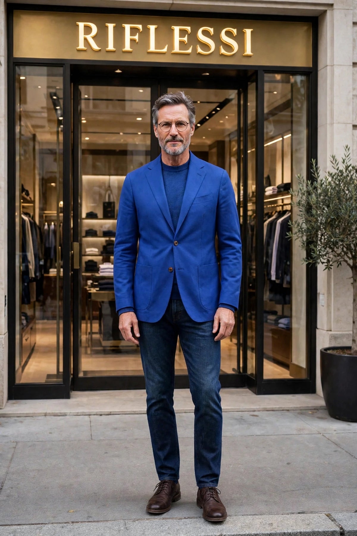 Sartorio Cotton Sport Jacket - model front