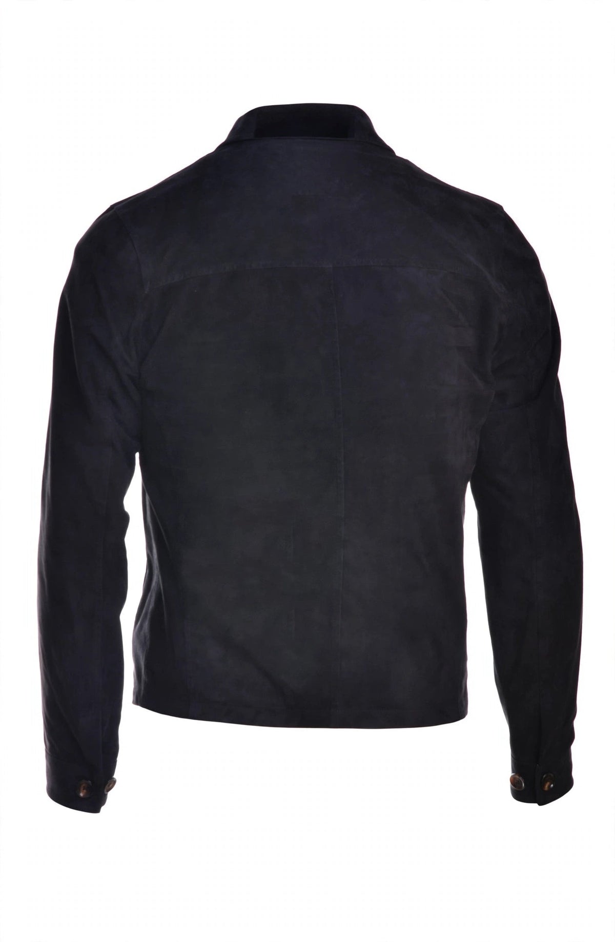 Kired Juan Lambskin Suede Zip-Up Jacket — Black