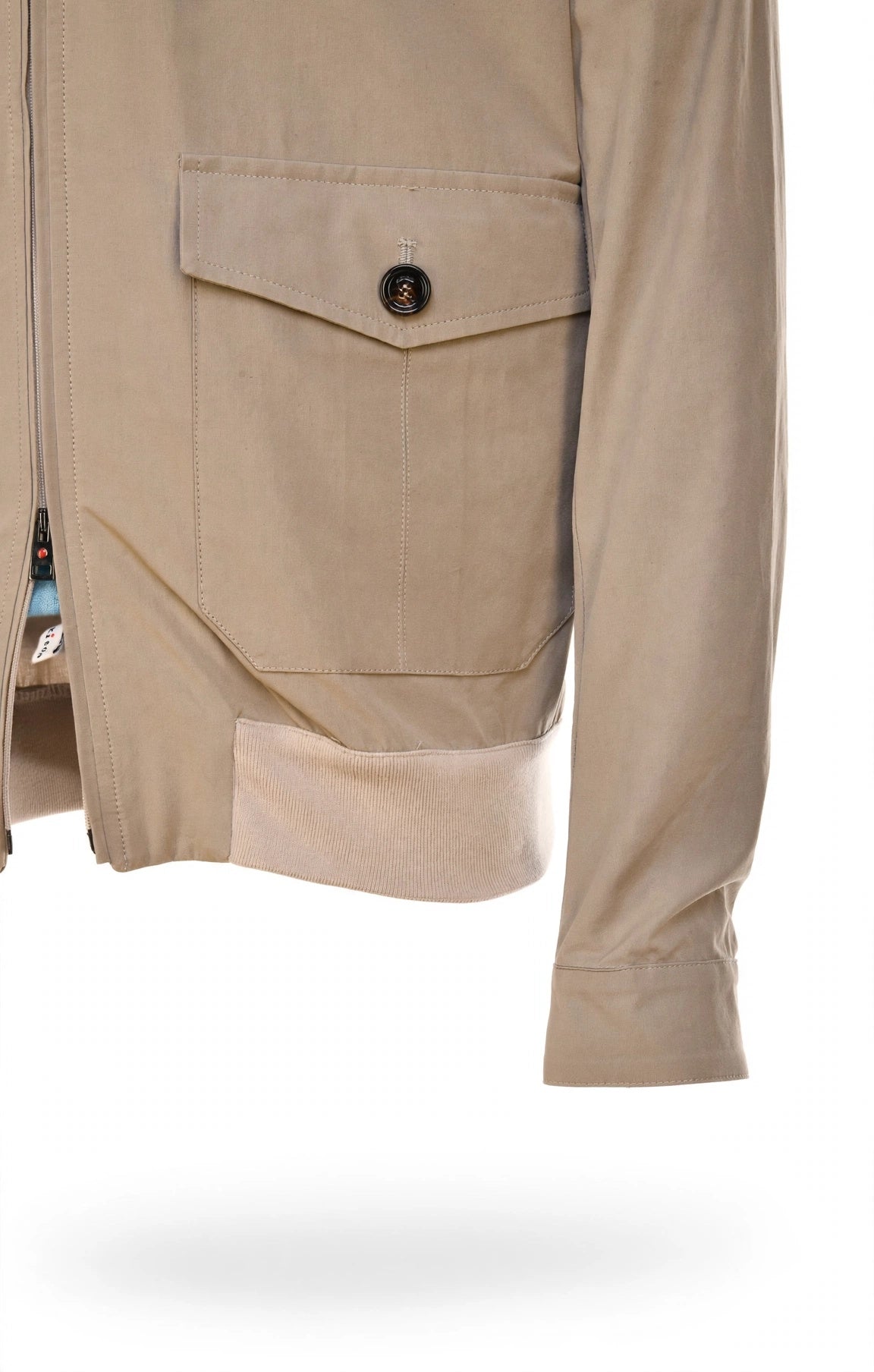 Kired by Kiton Stick Cotton Jacket — Light Brown