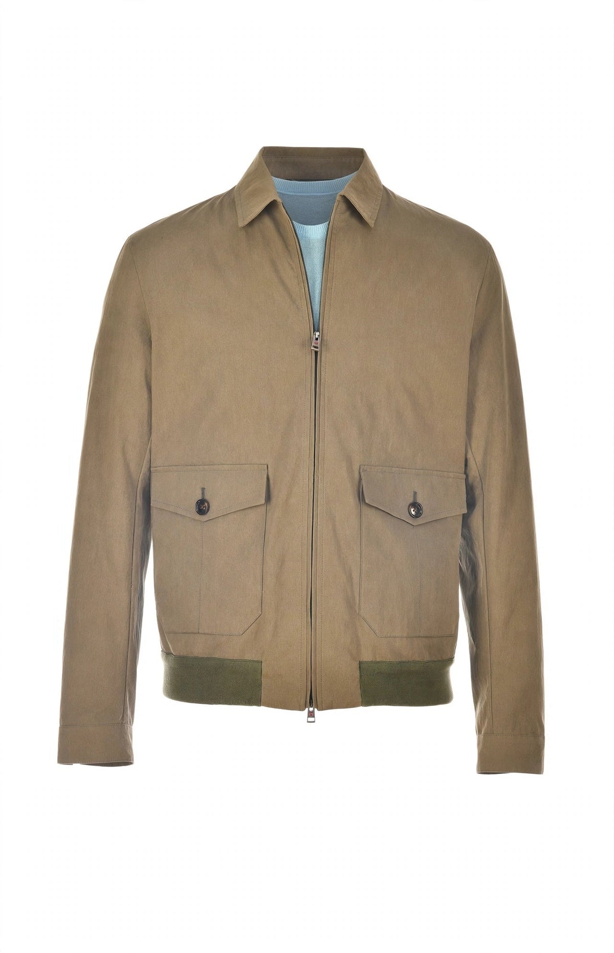 Kired by Kiton Stick Cotton Jacket — Taupe