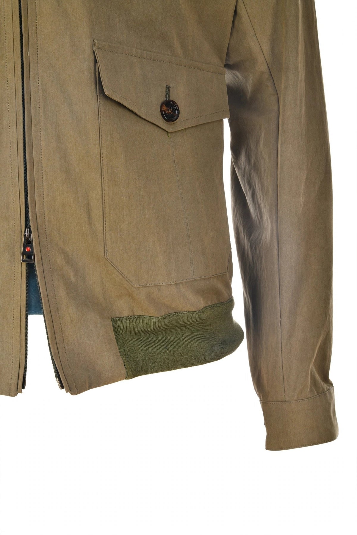 Kired by Kiton Stick Cotton Jacket — Taupe