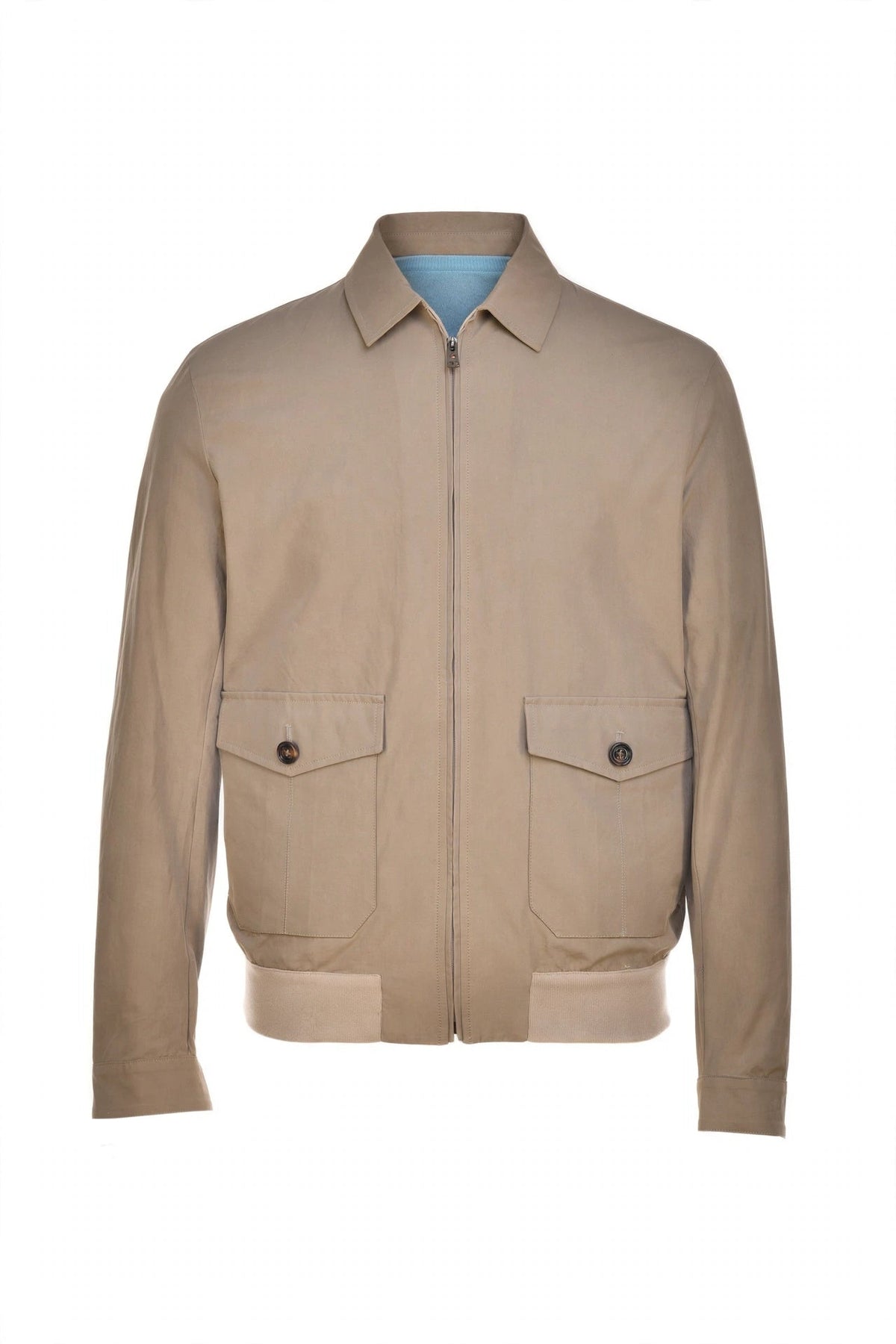 Kired by Kiton Stick Cotton Jacket — Light Brown