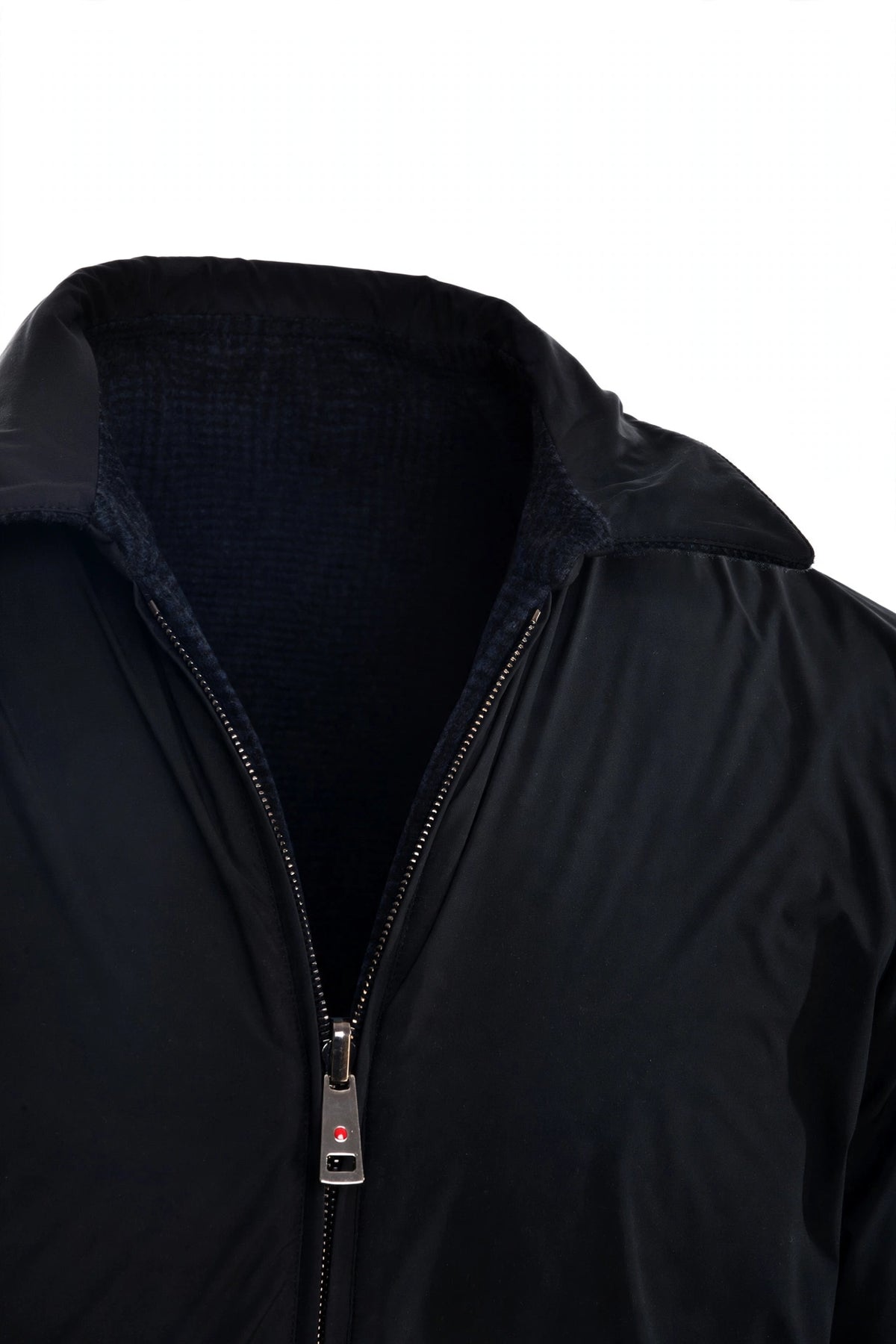 Kired by Kiton Brakk Prince of Wales Cashmere Reversible Jacket