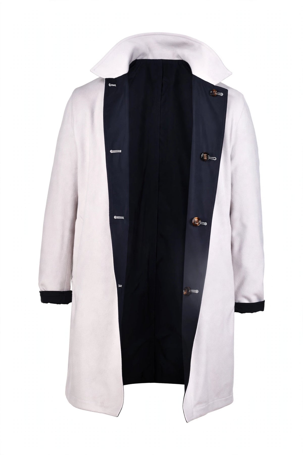 Kired by Kiton Peak Cashmere Reversible Raincoat