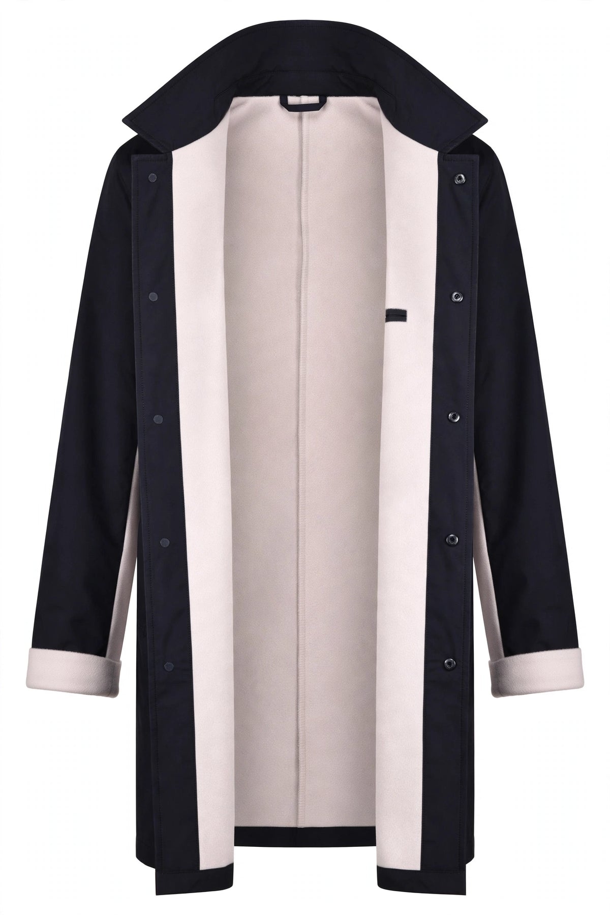 Kired by Kiton Peak Cashmere Reversible Raincoat