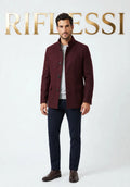 Kired by Kiton Burgundy Wool Coat