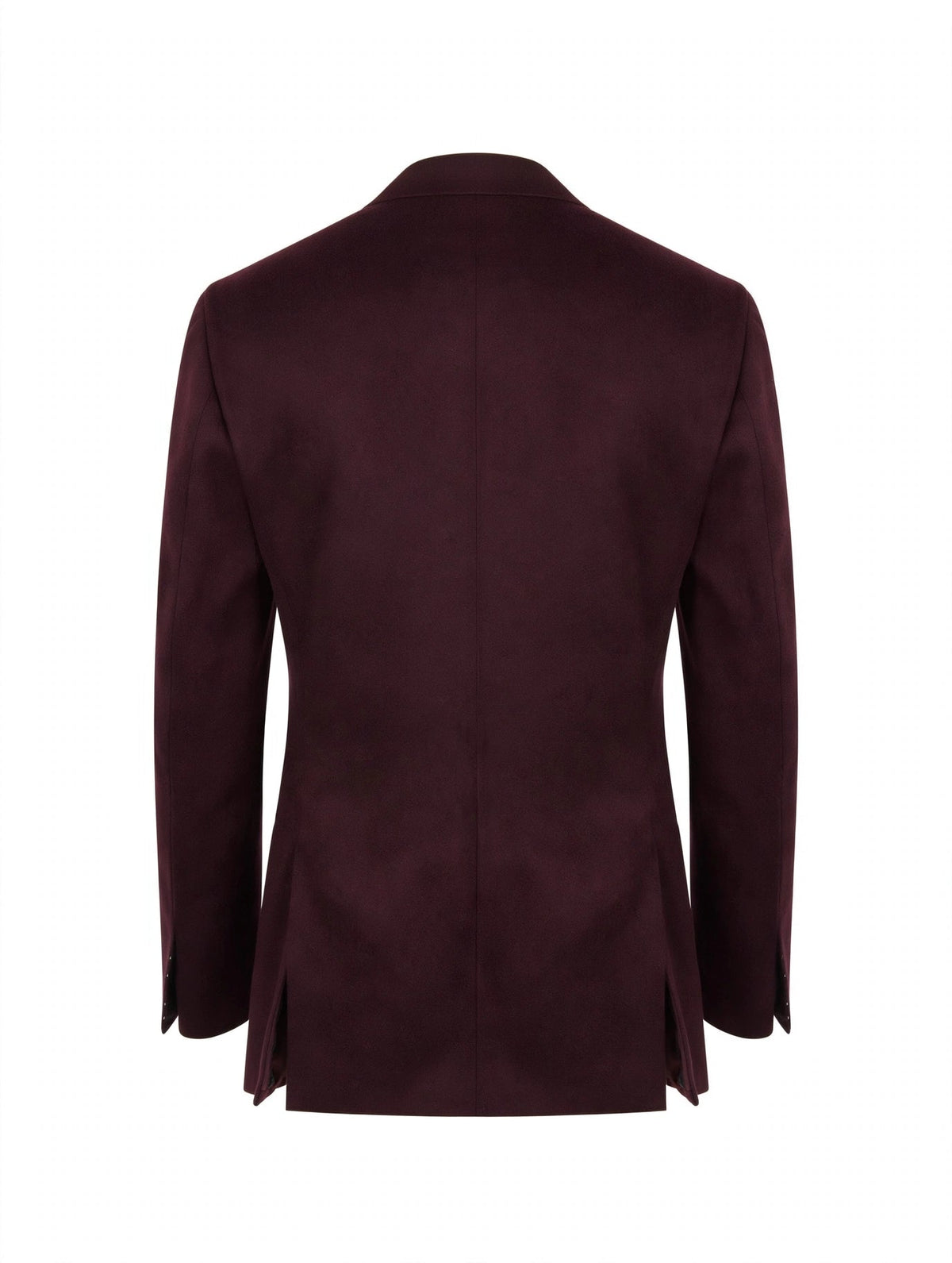 Sartorio burgundy cashmere tuxedo jacket, back